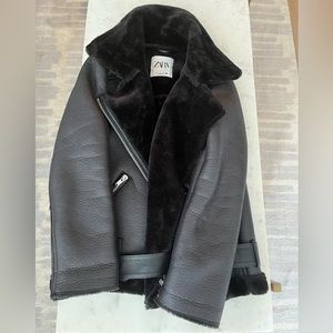 Zara Double Faced Biker Moto Jacket
